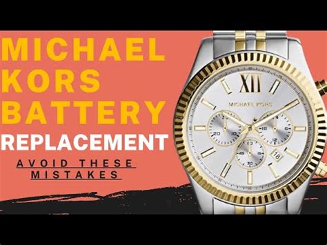 michael kors 3385 batterie|michael kors battery replacement.